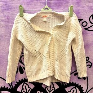 Cat & Jack Toddler Girl Cream Cardigan Sweater Size 3T